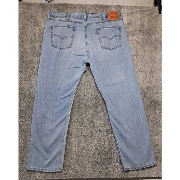 Levi Strauss Jeans 505 Mens Sz 42x30 Straight Leg Denim Blue Relaxed Fit Levi's - Picture 8 of 14
